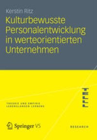 cover of the book Kulturbewusste Personalentwicklung in werte orientierten Unternehmen