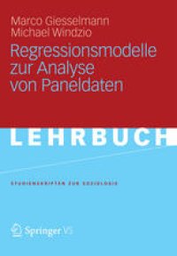 cover of the book Regressionsmodelle zur Analyse von Paneldaten