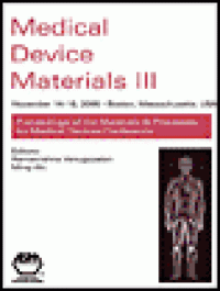 cover of the book Medical Device Materials III - Proceedings from the 2007 Materials & Processes for Medical Devices Conference