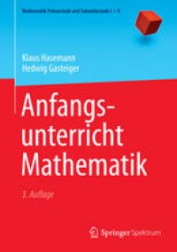 cover of the book Anfangsunterricht Mathematik