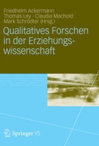 cover of the book Qualitatives Forschen in der Erziehungswissenschaft