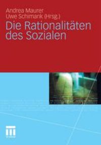 cover of the book Die Rationalitäten des Sozialen