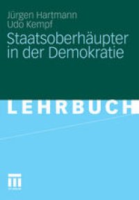 cover of the book Staatsoberhäupter in der Demokratie