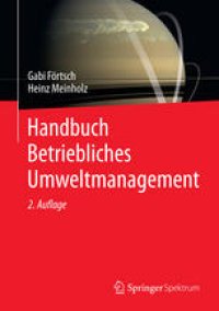 cover of the book Handbuch Betriebliches Umweltmanagement