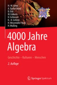 cover of the book 4000 Jahre Algebra: Geschichte – Kulturen – Menschen