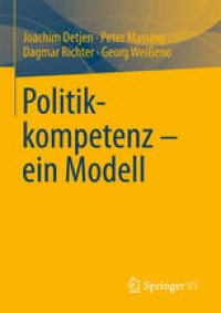 cover of the book Politikkompetenz – ein Modell