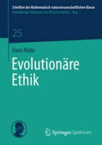 cover of the book Evolutionäre Ethik