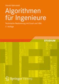 cover of the book Algorithmen für Ingenieure: Technische Realisierung mit Excel und VBA