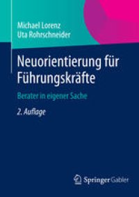 cover of the book Neuorientierung für Führungskräfte: Berater in eigener Sache