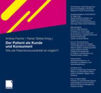 cover of the book Der Patient als Kunde und Konsument: Wie viel Patientensouveränität ist möglich?