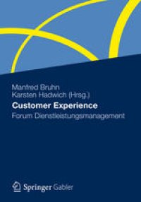 cover of the book Customer Experience: Forum Dienstleistungsmanagement