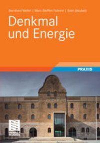 cover of the book Denkmal und Energie: PRAXIS