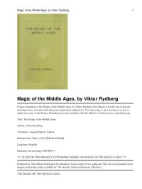 cover of the book Magic of the Middle Ages