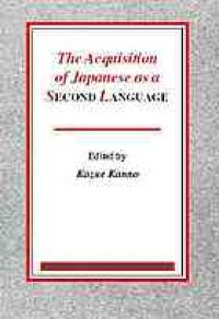 cover of the book The acquisition of Japanese as a second language