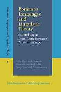 cover of the book Romance languages and linguistic theory : selected papers from 'Going romance, ' Amsterdam 2007