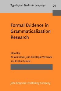 cover of the book Formal Evidence in Grammaticalization Research