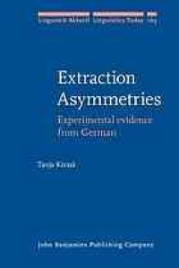 cover of the book Extraction asymmetries : experimental evidence from German