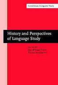 cover of the book History and perspectives of language study : papers in honor of Ranko Bugarski