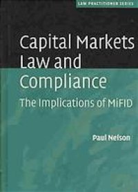 cover of the book Capital markets law and compliance : the implications of MiFID