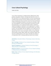 cover of the book Cross-Cultural Psychology: Research and Applications