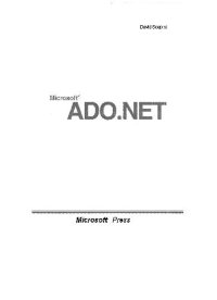 cover of the book Microsoft ADO.NET