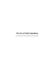 cover of the book The Art of Public Speaking