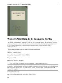 cover of the book Woman's Wild Oats