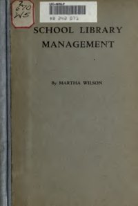 cover of the book School Library Management