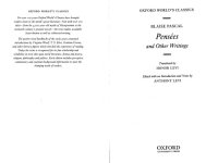 cover of the book Pascal's Pensees [Oxford World's Classics]