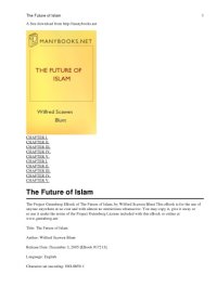 cover of the book The Future of Islam