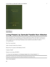 cover of the book The Living Present