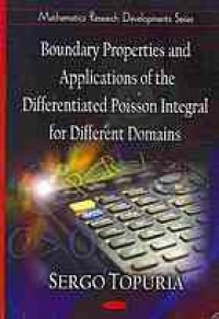 cover of the book Boundary properties and applications of the differentiated Poisson integral for different domains