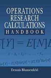 cover of the book Operations research calculations handbook