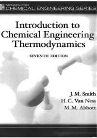 cover of the book Introduction to chemical engineering thermodynamics