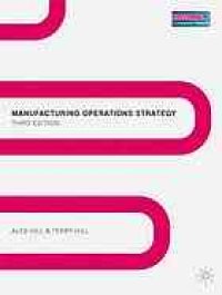 cover of the book Manufacturing operations strategy