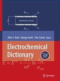 cover of the book Electrochemical dictionary