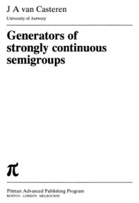 cover of the book Generators of Strongly Continuous Semigroups