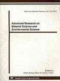 cover of the book Advanced research on material science, environmental science and computer science : selected, peer reviewed papers from the 2012 2nd International Conference on Material Science, Environmental Science and Computer Science   (MSESCS2012) August 25-26, 2012