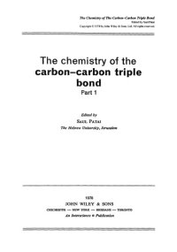 cover of the book The chemistry of the carbon-carbon triple bond part 1