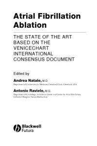 cover of the book Atrial fibrillation ablation : the state of the art based on the VeniceChart international consensus document