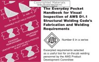 cover of the book The everyday pocket handbook for visual inspection of AWS D1.1 structural welding code's fabrication and welding requirements : excerpted requirements selected as a useful tool for on-the-job welding personnel