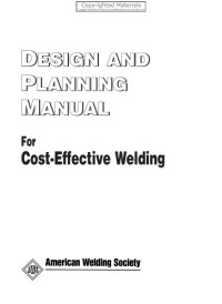 cover of the book Design and planning manual : for cost-effective welding