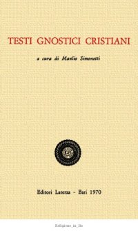 cover of the book Testi gnostici cristiani