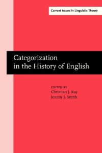 cover of the book Categorization in the History of English