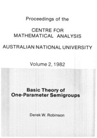 cover of the book Basic theory of one-parameter semigroups