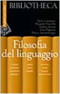 cover of the book Filosofia del linguaggio