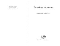 cover of the book Emotions et valeurs