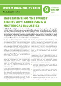 cover of the book Implementing the Forest Rights Act: Addressing a Historical Injustice