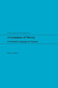 cover of the book A Grammar of Mavea: An Oceanic Langugage of Vanuatu