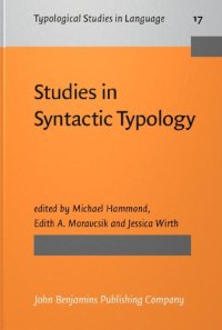 cover of the book Studies in Syntactic Typology